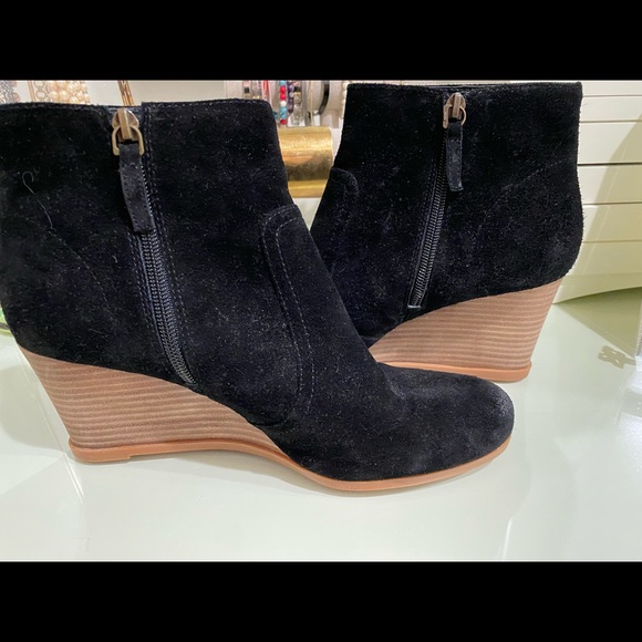 BP wedge booties! Black suede! - Picture 3 of 4
